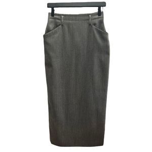 Vintage Ralph Lauren LRL | Wool Maxi Pencil Skirt